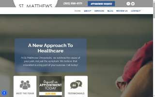 St. Matthews Chiropractic website