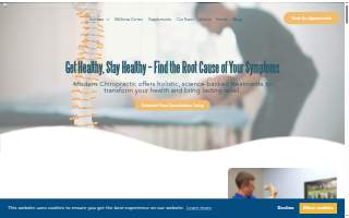 Modern Chiropractic and Wellness Center website