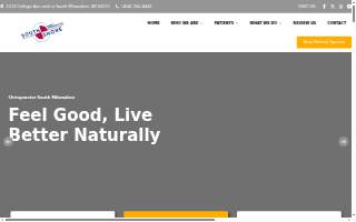 South Shore Family Chiropractic website