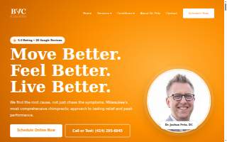 Bay View Chiropractic website