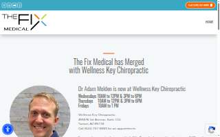 The Fix Medical / Wellness Key Chiropractic website