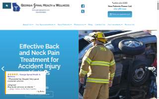 Georgia Spinal Health & Wellness of Atlanta website