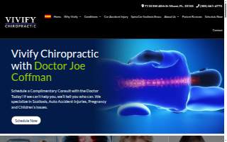 Vivify Chiropractic website