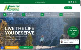Health First Chiropractic and Nutrition website