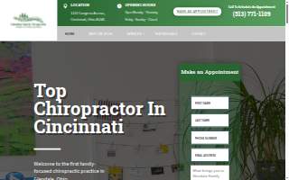 Glendale Family Chiropractic website