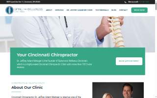 Spine and Wellness Cincinnati website