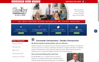 Shelby Chiropractic website