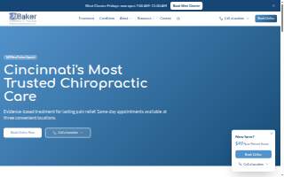 Baker Chiropractic and Wellness website