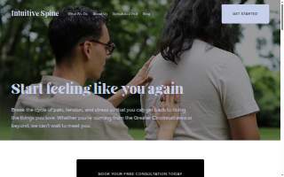 Intuitive Spine Chiropractor Cincinnati - Dr. Trae Masten website