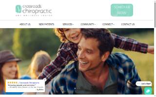 Crossroads Chiropractic & Wellness Inc. website