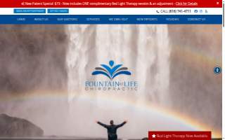 Fountain of Life Family Chiropractic website
