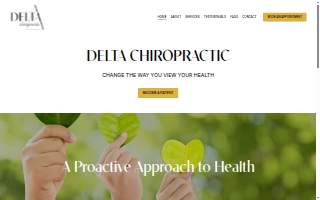 Delta Chiropractic website