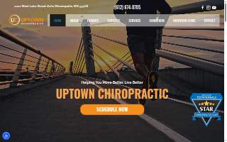 Uptown Chiropractic website