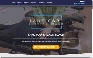 Take Care Chiropractic & Wellness website