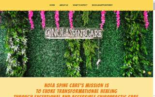 NOLA Spine Care website