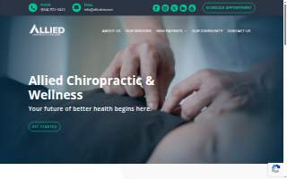 Allied Chiropractic and Wellness website