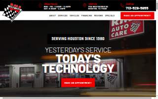 RMS Auto Care website