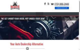 Heights Auto Repair website