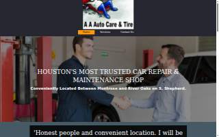 AA Auto Care & Tire website