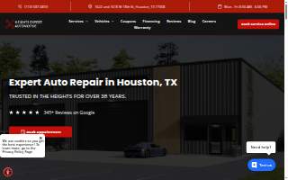 Heights Expert Automotive, formerly Heights Mobil Car Care website