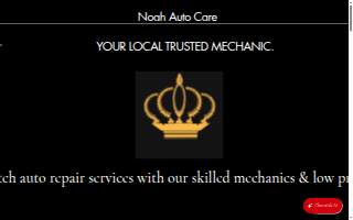 Noah Auto Care website