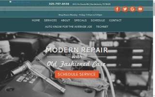 Chad Miller Auto Care website