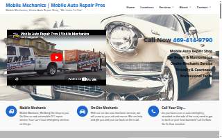 Mobile Auto Repair Pros of Dallas website