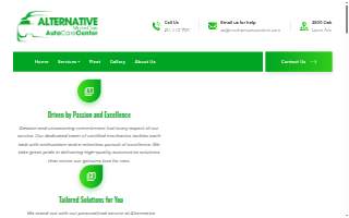 Alternative Motorcars auto care center website