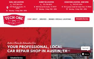 Tech One Automotive website
