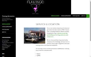 Flamingo Automotive website