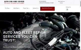 Auto Car Care Center website