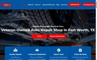 Fort Worth Auto Garage website
