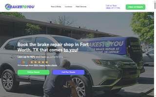 Brakes To You Fort Worth website