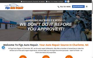 Figs Auto Repair website