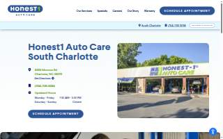Honest-1 Auto Care of Charlotte website