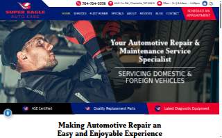 Super Eagle Auto Care website