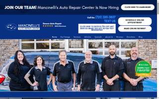 Mancinelli's Auto Repair Center website