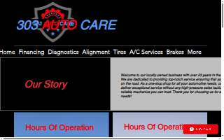 303 Auto Care website