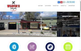 Weavers Automotive website