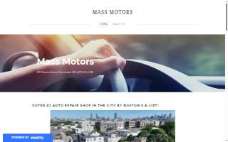 Mass Motors website