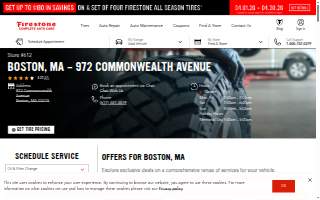 Firestone Complete Auto Care of Boston website