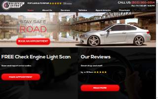 Broadway Import Auto Service website
