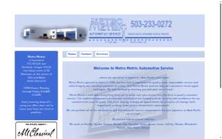Metro Metric Automotive Services website