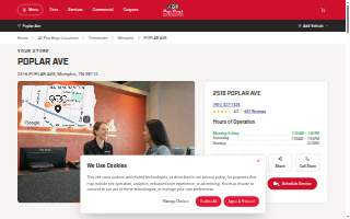 Pep Boys Auto Service & Tires of Memphis website