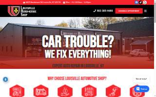 Louisville Automotive Shop website