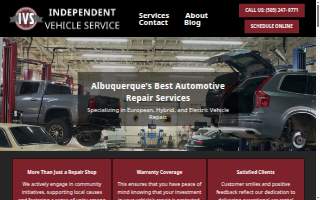 Independent Vehicle Service website