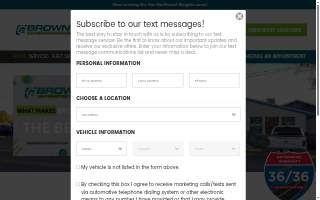 Brown's Automotive Experts website
