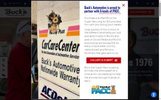 Buck's Automotive Service Center website