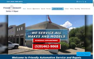Friendly Automotive Service and Repair website