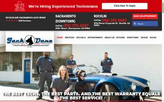 Jack Dane Auto Service website